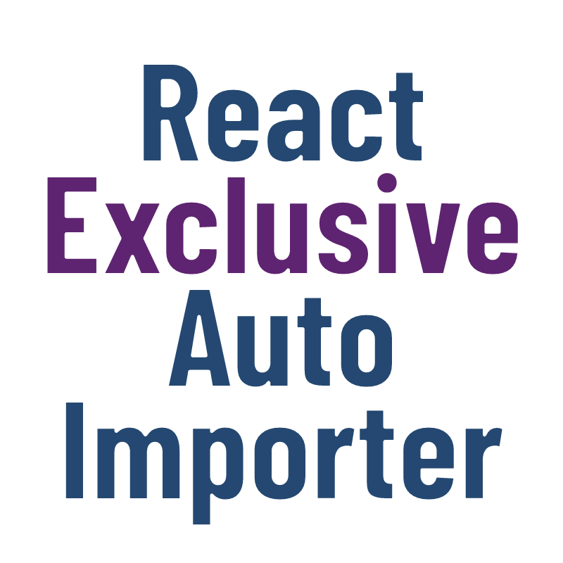 React Exclusive Auto Importer
